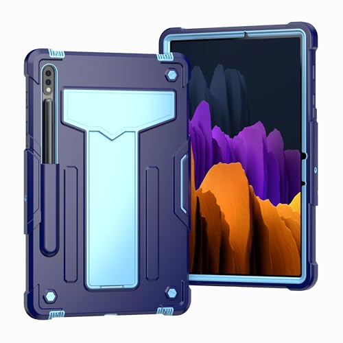 Coque Samsung Galaxy Tab S8 S7 marine antichoc avec béquille
