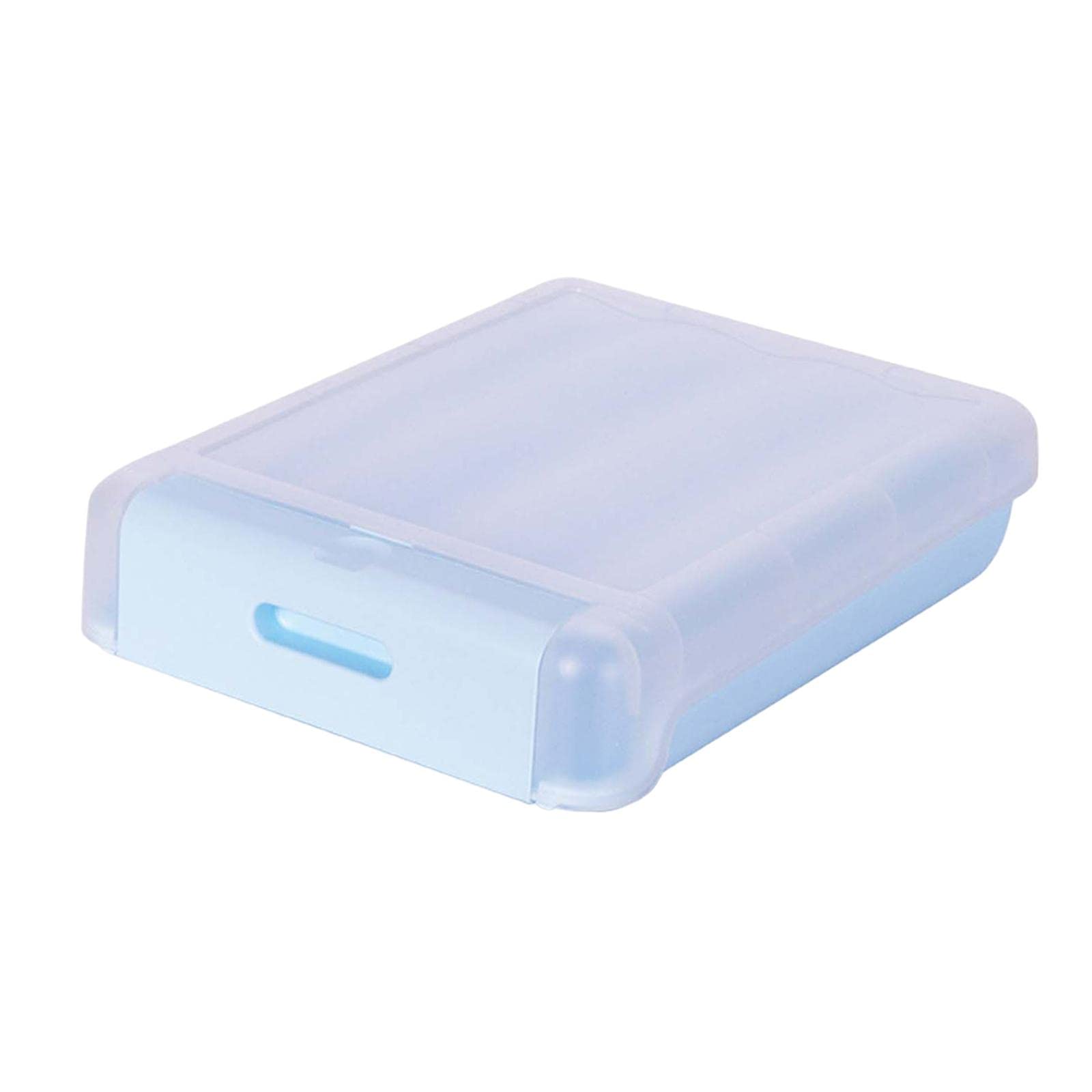 Merishopp Egg Holder Large Capacity Portable with Lid Stackable for Refrigerator Blue-image-26