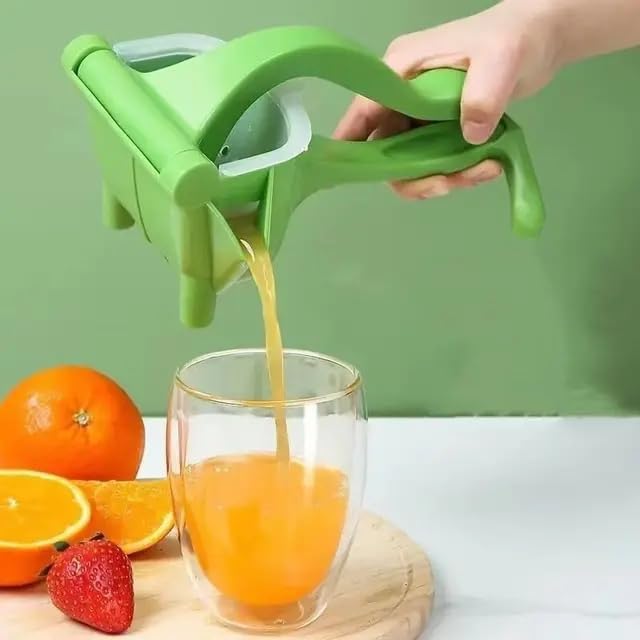 Miniatura 4 de Ailsion - Prensa de jugo de acero inoxidable, exprimidor de frutas manual resistente, prensa de mano exprimidora naranja