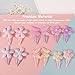 BQUBO 36 Pcs Toddler Hair Ties Clips for Girls Cute Hair Accessories Baby Flower Butterfly Ties Clips Colorful Snap Hairpins Rubber Bands for Baby Toddler Girls Kids
