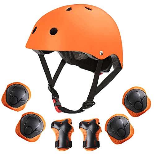 DAZUAN自転車 ヘルメット こども用 キッズプロテクターセット ASTM F1447承認品 3-12歳向け 調節可能 軽量 高剛性 通気性 サイクリング スケートボード ローラースケート 保護用 子供 自転車 プロテクター 子供のヘルメットプロテクター