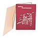 Paper Spiritz Pop up Neuschwanstein Castle Cards for Birthday, Christmas Gift Cards, Handmade Graduation Sympathy Blank Card, Thanksgiving Gift Card with Envelopes All Occasions (3053R)