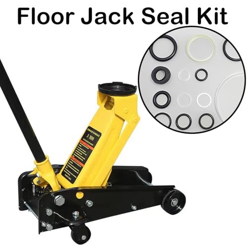 Image of Hydraulic Floor Jack Seal Kit, 3 Ton Horizontal Jack Oil Seal Complete Set with O-Ring Seals, Universal Repair Kit for SUV, Truck & Automotive Hydraulic Jacks