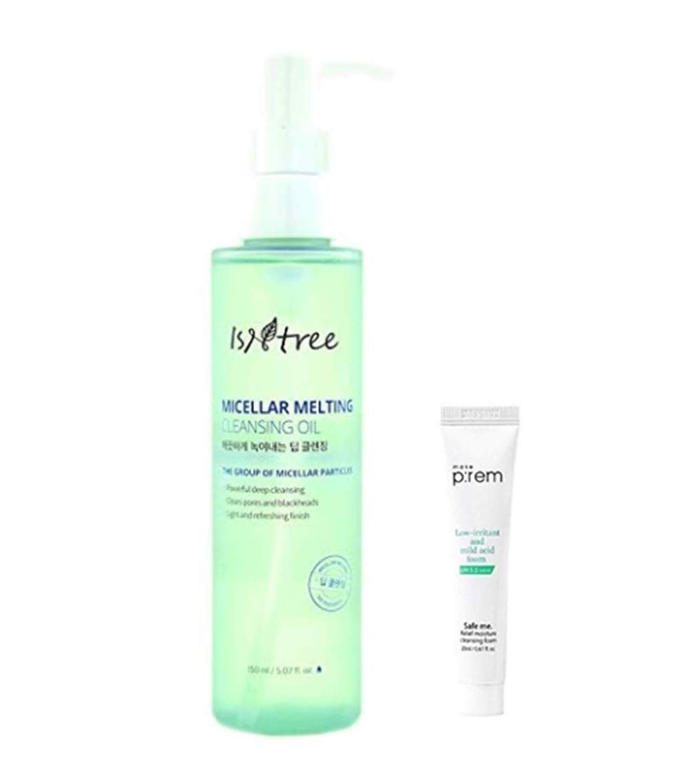 Isntree Micellar Melting Cleansing Oil 5.07 fl. oz. Natural Makeup Remover Oil Cleanser | Clears Pores Blackheads & Sebum Skin Impurities | Oil Base Face Wash for Oily Skin
