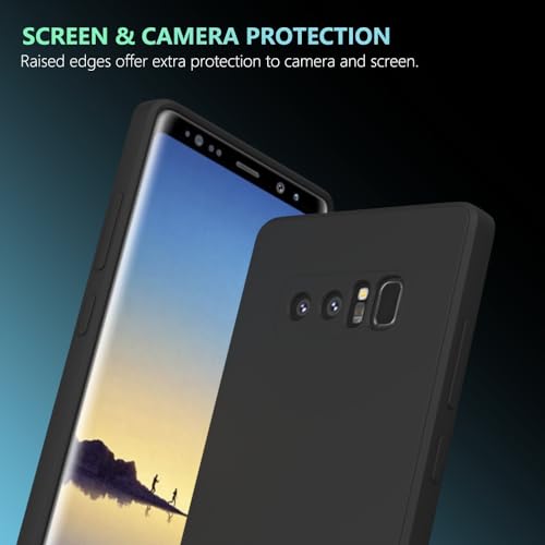 Image of for Samsung Galaxy Note 8 Case Black, Scratch Resistant with Soft Touch, Slim Thin Phone Cover for Samsung Galaxy Note 8