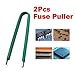 AugustknowU 2PCS Automotive Fuse Pullers Plastic Clip Tool Kit for Car Blade Fuse Removal and Extraction