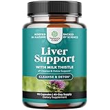 Natures Craft Liver Cleanse Detox & Repair 90 Capsules - Herbal Liver Support Milk Thistle Supplement - Silymarin Milk Thistle Supplements with Dandelion Root, Choline, Beetroot & Artichoke Extract