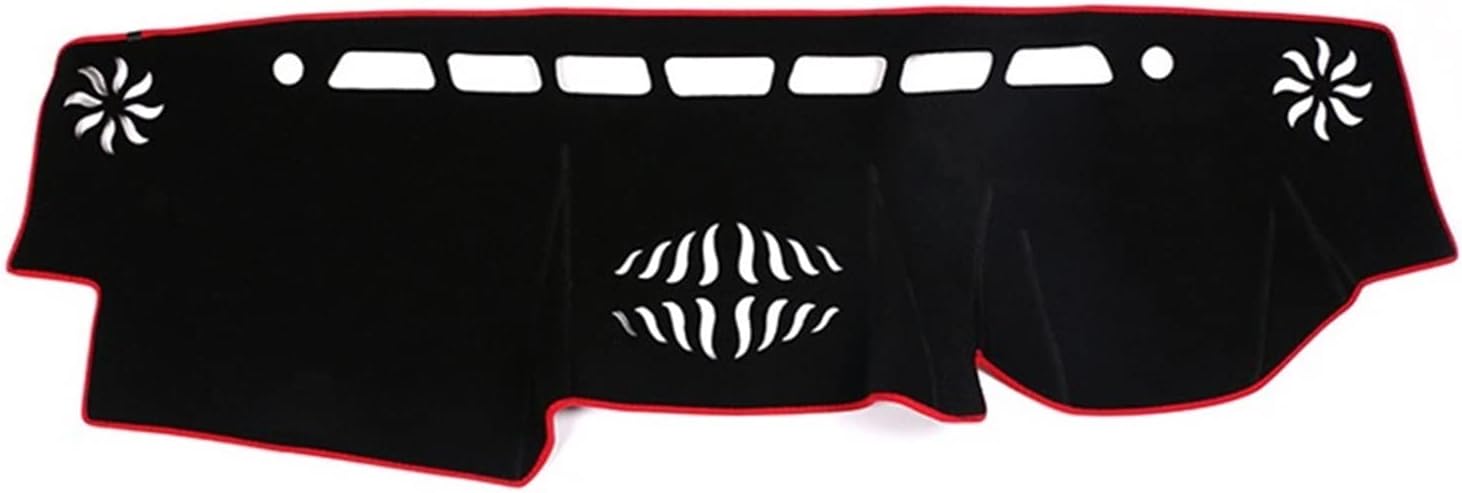 Car Dash Mat Carpet Car Dashboard Cover Mat Avoid Light Pad RHD For Toyota For Land Cruiser For Prado 150 FJ150 2010-2020 Accessories Dashboard Sunshield (Color : Red Side)