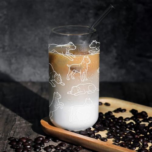 Vaso de vidrio para amantes de Cane Corso miniatura 5