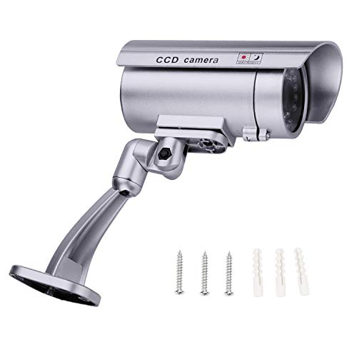 Fitnate HS0195-AGF Dummy Security Camera, 4 Packs Fake Surveillance Security Cctv Camera System With Led Red Flashing Light thumb #8