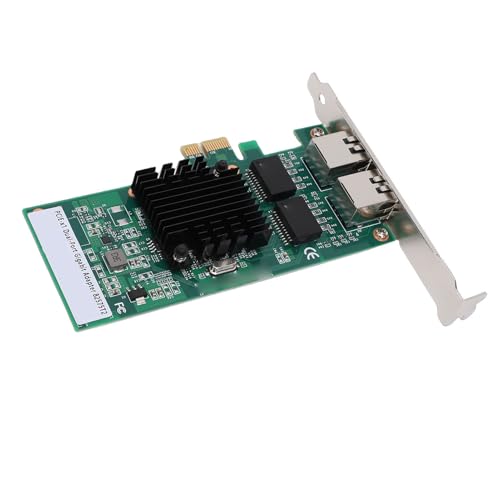 Carte Ethernet 10/100/1000 Mbps avec Connecteurs Plaqués Or et double port RJ45