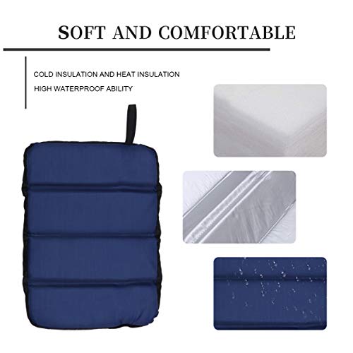 BESPORTBLE, 2 peças, almofada de assento de acampamento dobrável resistente ao desgaste, tapete de a