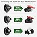 3-Size 275-330 gallon IBC tote drain adapter, Water Hose Male Adapter for Garden Hose, Food Grade IBC Drain Adapter, including 2