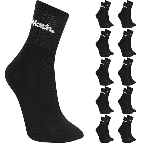 Kit 10 Pares Meias Cano Curto Mash | 10 Preto | 39-43 |