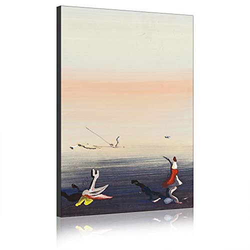 Peinture à l'huile Yves Tanguy pour habiller un grand mur vide avec cadre