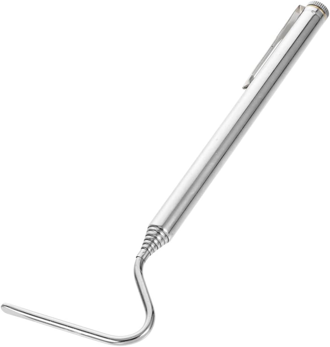 Levemolo Stainless Steel Extendable Snake Hook Retractable Tool for Reptile Handling and Removal for Herpetologists and Wildlife Enthusiasts