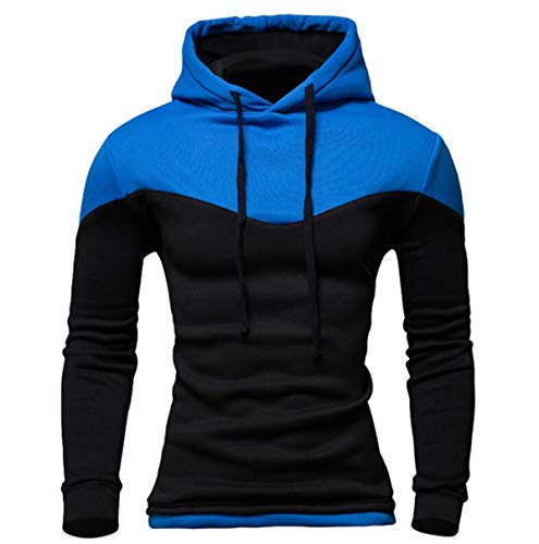 Next Class Men's Novelty Color Pullover Hoodies Sports Outwear US L(Asian Tag Size XXL) Black&Royal Blue Next Class Men's Novelty Color Pullover Hoodies Sports Outwear US L(Asian Tag Size XXL) Black&Royal Blue