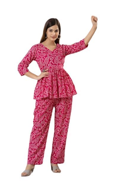 Women's Printed Night Suit,Daily wear-image-43
