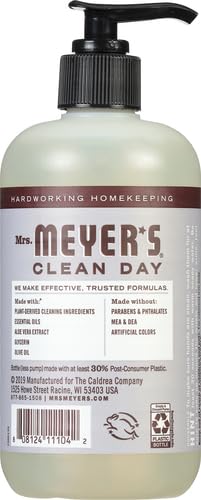 SC Johnson Mrs. Meyer's Hand Soap, Made with Essential Oils, Biodegradable Formula, Lavender, 12.5 Fl. Oz (Pack of 2) image 4