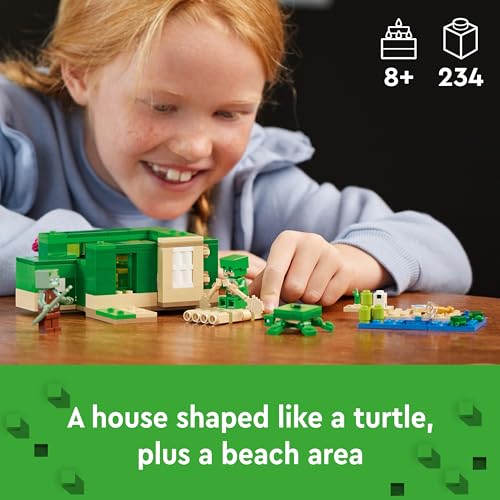 LEGO Minecraft The Turtle Beach House Toy with Animal Figures & Mobs, plus Accessories incl. a Crafting Table - Image 3