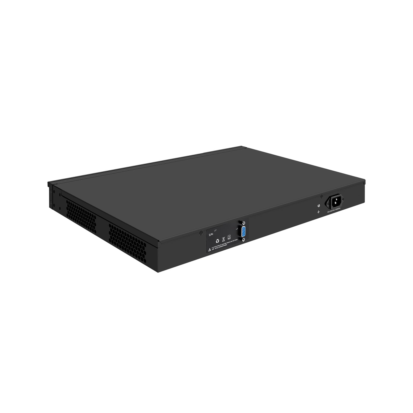 1U 19 Inch Rack Mount Firewall Appliance, PFSense, OPNsense, VPN, Network Router PC, N95 N97, RJ53, 4 x 1GbE I210 LAN, Console, HDMI, TPM2.0, 16G RAM, 256G SSD