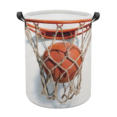 Cesta de lavandería de baloncesto en la red, cesta de lavandería, impermeable, plegable, cesta de almacenamiento para ropa sucia, cesta de lavandería para sala de estar y baño
