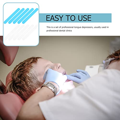 ULTECHNOVO 20 Pcs Clínica Linguagem Depressores Úteis Depressor de Linguagem Pp Depressor