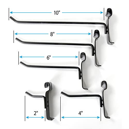 Sswbasics 50 Gridwall Hooks - 10 Each - 2",4",6",8",10" #TOP1