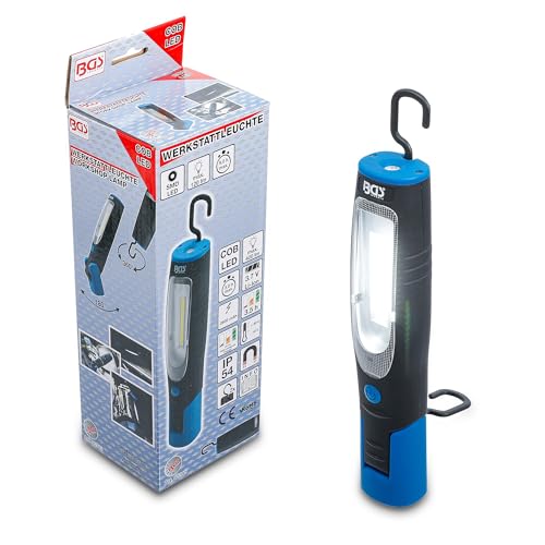 BGS 85345 | Lampe d’atelier rechargeable COB-LED avec aimant et crochet