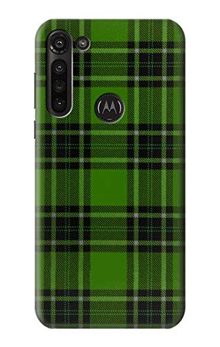 Coque Motorola Moto G8 Power motif tartan vert housse de protection élégante