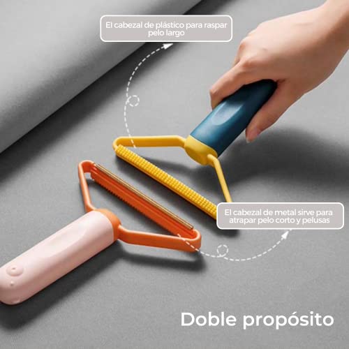 Miniatura 3 de Quita Pelos Mascota: Accesorios Para Perros Y Gatos Removedor De Pelo. Cepillo Quitapelos Y Quita Pelusas Para Ropa, Sofá, Cama, Alfombras Y Telas. Lint Remover. Lavable Y Reutilizable