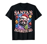 Photo Gallery natale preferito di babbo natale ho racoon divertente bootleg maglietta Photo Gallery natale preferito di babbo natale ho racoon divertente bootleg maglietta