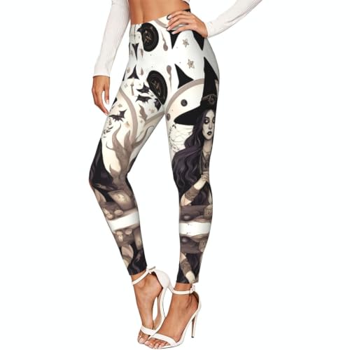Leggings de compresión para mujer suaves Magic Witch que no transparentan para entrenamiento