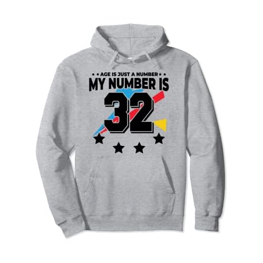 Age Is Just Number - Deportes 32 años de edad, divertido cumpleaños 32 Sudadera con Capucha