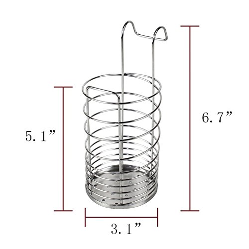 Kaileyouxiangongsi 304 Stainless Steel Utensil Drying Rack/Chopsticks/Spoon/Fork/Knife Drainer Basket Flatware Storage Drainer thumb #3