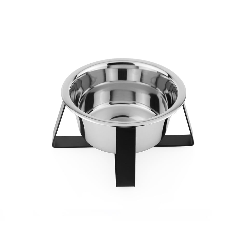 See full amazon price history chart for Pawpourri Iron Stand Dog & Cat Single Bowl Diner | Stainless Steel Bowl in Stylish Chic Black Iron Bowl Holder - 940ml Pawpourri Iron Stand Dog & Cat Single Bowl Diner | Stainless Steel Bowl in Stylish Chic Black Iron Bowl Holder - 940ml (B0D83BR2WV) Amazon Price History, Amazon Price Tracker