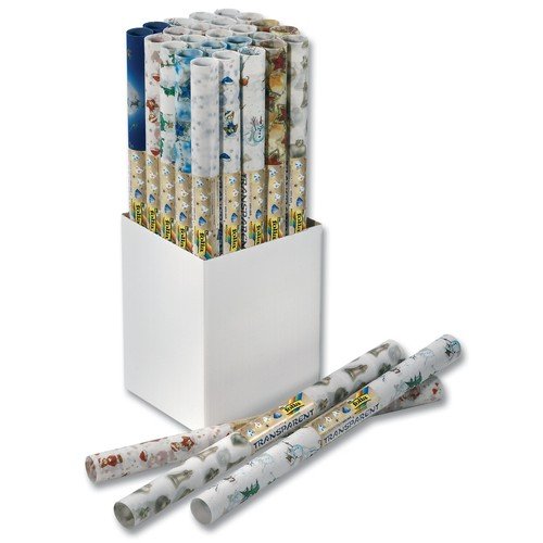 Folia Bringmann 881891 - Papel de regalo (50,5 x 70 cm 115 g/m², 25 hojas, 5 motivos diferentes)