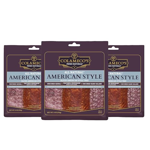 Colameco Deli Selection TRIO - Uncured, All-Natural, No Nitrates, Resealable Pack (Pack of 3, American Brand Deli TRIO)