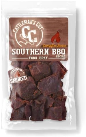 Cattleman's Cut Campfire Series Southern BBQ Pork Jerky, 8 Ounce