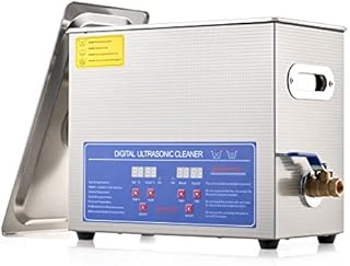 CREWORKS Ultrasonic Cleaner with Heater and Timer, 1.6 gal Ultrasonic Cleaning Machine, 180W Sonic Cavitation Machine with Digital Control for Professional Jewelry Watch Glasses Cleaning More