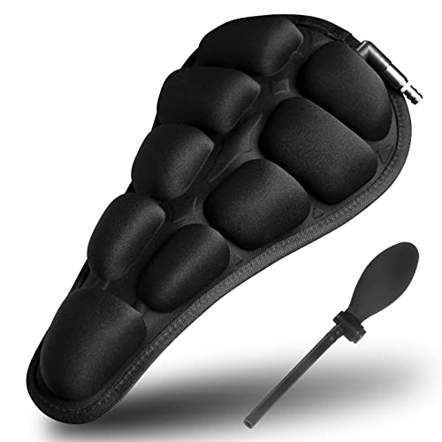 Fetinar Fahrradsattel Überzug,aus Bequemen Seating SoftAirSeat,Sattelbezug Fahrrad für Damen & Herren,Ergonomischer Fahrrad Sattelbezug Cover