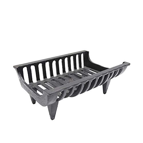 Fonderia Bongiovanni Quemador de leña de Interior, Soporte para leña, brasero, de Hierro Fundido, Modelo B04, para Chimenea y Estufa