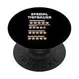 Lustiges Zitat eines Spezial-Tiefbauers Grabenbau PopSockets mit austauschbarem PopGrip