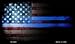 American Flag Police Novelty Metal Magnet M-9406
