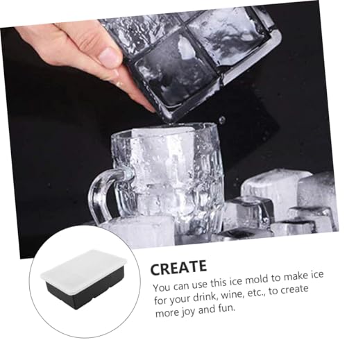 Molde reutilizable de silicona para cubitos de hielo con tapa miniatura 2