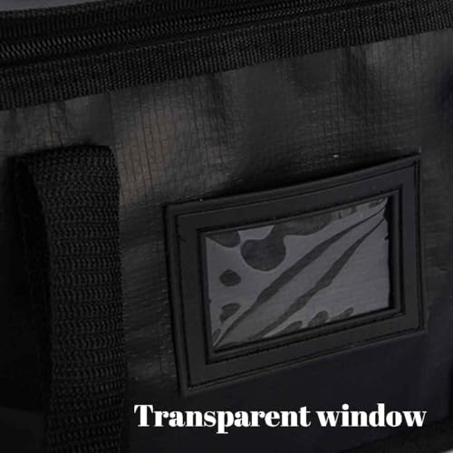 mkemka Lebensmittel-Liefertasche, 10 l, faltbar, wiederverwendbar, Thermotasche, isolierte Thermotasche für warme und kalte Speisen, Picknicktasche, isolierte Pizza-Liefertaschen für Lebensmittel und