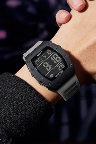 Image of V2A Digitron Tonneau 2118 Sports Watch for Men & Boys | Rugged Design | Big Dial | Alarm, Stopwatch, 12 /24H | 3 ATM Water Resistant | Luminous Display | Sports, Fitness, Outdoor & Training | Gifts for Men & Boy