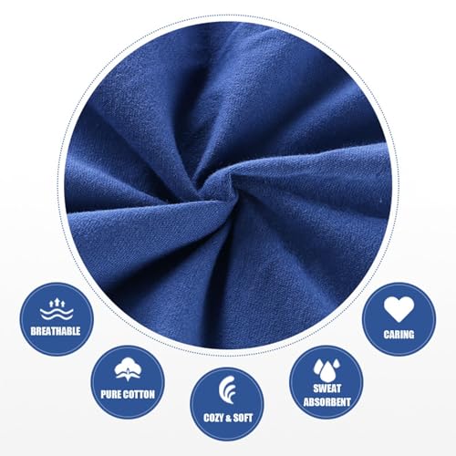 Cotton Men's Boxer Shorts Underwear,Plus Size Boxer Brief, Loose Fit Soft Stretchy Trunks 4 Pack,US L-5XL 5