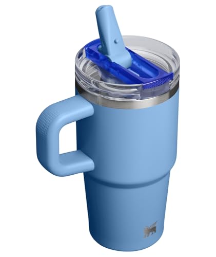 Image of STANLEY Quencher ProTour Flip Straw Tumbler with Leakproof Lid 20 oz | Built-In Straw & Handle | Cupholder Compatible for Travel | Insulated Stainless Steel Cup | BPA-Free | Blue Sky