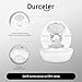 Replacement 6 Piece Duckbill Valves/Duck Bill Valve Compatible with Elvie Wearable Breast Pump, Elvie Pump Parts, Accessories Made by Durceler, Not Original Elvie Pump Parts